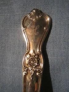#36-121B SIGNATURE silverware set for 4, Monogramed 'H'