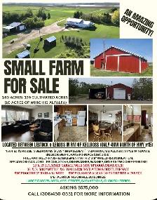 Small Sask. Farm For Sale