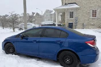 Honda Civic 2015 LX 4D Sedan Blue Automatic Clean Title 248k KM