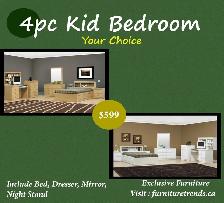 Huge Sale on 4pc Kid Bed Start From $599.99