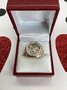 bague en or massive médusa