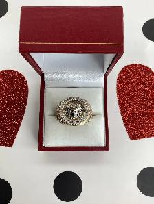 bague en or massive médusa - Photo 2