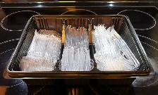 Brand New Premium Heavyweight Disposable Clear Full-Size Cutlery