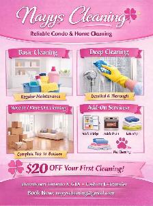 NAYYS Cleaning-Professional Home and Condo Cleaning.