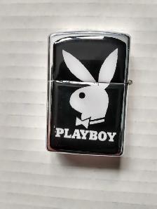 PLAYBOY BUNNY LARGE FLAME WINDPROOF LIGHTER GREAT CONDITION