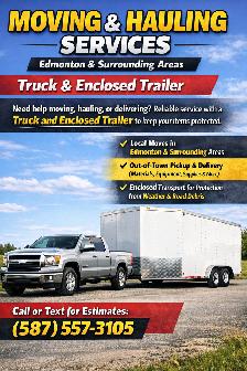 MOVING & HAULING SERVICES — Edmonton   Surrounding Areas Truck