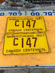 Saskatchewan license plates