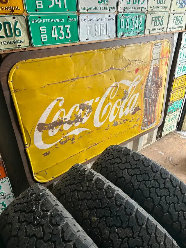 Vintage coke sign