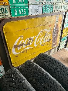Vintage coke sign