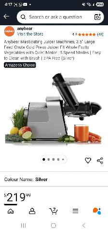 Juicer. Slow masticating. New in box. - Photo 5