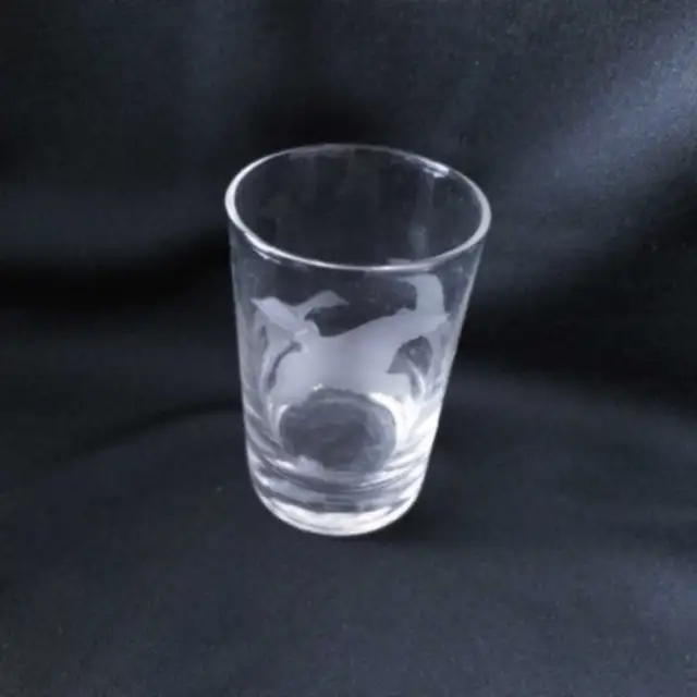 1970's Vintage Collectible ETCHED DUCK shot glass