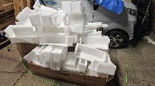 Huge lot of foam packing material.