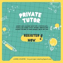Private Tutor – Math, Physics & French (Grades 7–12)