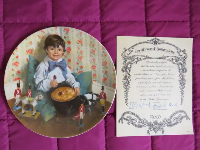 LITTLE JACK HORNER COLLECTOR PLATE