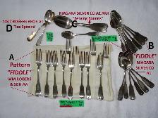 ART DECO silverware: incl. FIDDLE, PRISCILLA, MORNING STAR