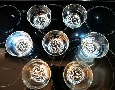 Glass Ice Cream/Dessert Bowls  (X7)