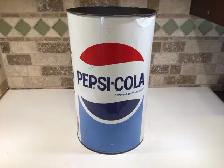 Vintage Pepsi-Cola trash can