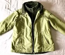 Ladies Double Zip Thick Winter Jacket with Hooded - Photo 4