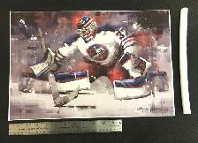 Connor Hellebuyck Canvas Print - 18' wide x 12' high