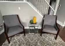 2 Accent chairs $250