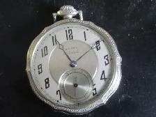 Pocket watch  illinois  Birkdale   17 jewel  14k gold filled