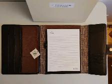 Mallette ( writing pad ) ' CUTTER & BUCK ' ( cuir véritable ) - Photo 4