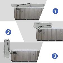 Kinchoix Side-Mount Hot Tub Cover Lifter - Photo 5