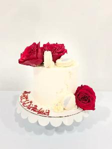 Red Roses Cakes , Beautiful Floral cakes Milton GTA