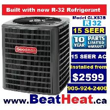 Winter special SALE ! Goodman 15 SEER2 Efficiency Air condition