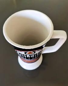 High Waist Thick Porcelain Pedestal Mug Cup - Photo 3