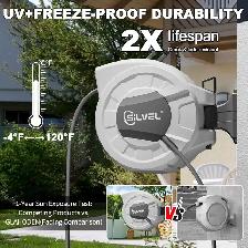 SILVEL Retractable Garden Hose Reel – 105 ft - Photo 4