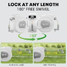 SILVEL Retractable Garden Hose Reel – 105 ft - Photo 6