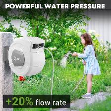 SILVEL Retractable Garden Hose Reel – 105 ft - Photo 7