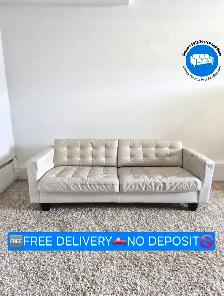 FREE DELIVERY Ikea Morabo 3 Seater Leather Sofa/Couch NO DEPOSIT