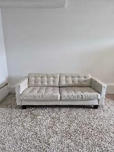 FREE DELIVERY Ikea Morabo 3 Seater Leather Sofa/Couch NO DEPOSIT - Photo 2