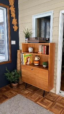 Mid century TEAK TECK Buffet console, crédence, bibliothèque, ba - Photo 3