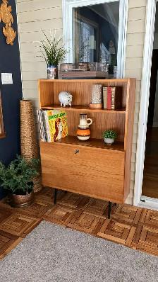 Mid century TEAK TECK Buffet console, crédence, bibliothèque, ba - Photo 8