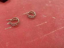 boucle d’oreille en or 10k 2 ton - Photo 2