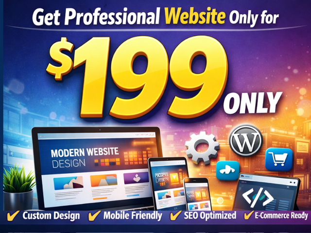 Get Professional Website Done only for $199