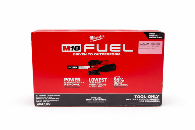Milwaukee 2837-20 M18 Brushless Cordless 5' Random Orbital Sande