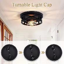 ValuePro Industrial Farmhouse Light Fixture Black (Price $29.99) - Photo 3