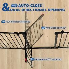 AGESISI Extra-Wide Folding Metal Pet Gate with Door - Photo 4