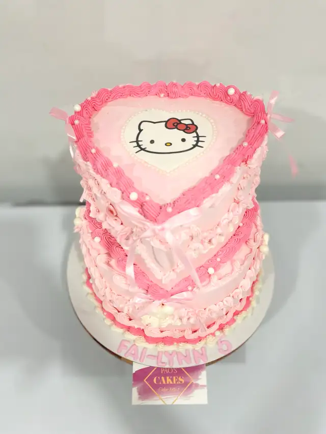 Hello kitty cake idea 20 servings