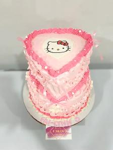 Hello kitty cake idea 20 servings