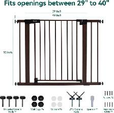 Babelio Adjustable Pressure-Mounted Baby Gate - Photo 7