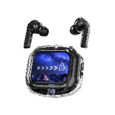 Air MAX Transparent Crystal TWS Earphone with LCD Touch Screen