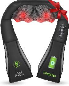Snailax Cordless Shiatsu Neck Massager with Heat