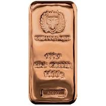 Copper bullion, 1kg