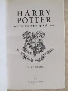 HARRY POTTER and the Prisoner of Azkaban – 1999 HC WDJ - Photo 2