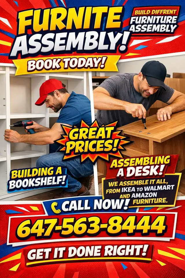 Ikea Walmart Amazon furniture assembly